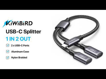 USB C Splitter 1 in 2 out